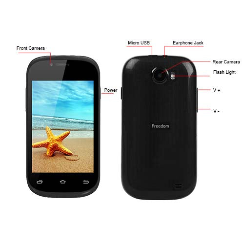 KOCASO Freedom One – 3.5" Dual-Core Android Phone, Dual SIM, GPS