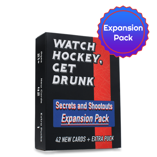Secrets and Shootouts EXPANSION PACK for Watch Hockey, Get Drunk