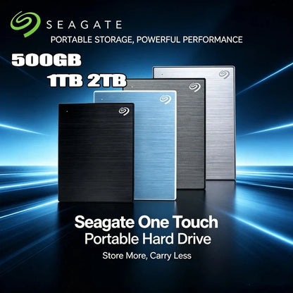 For Seagate 2.5" Ultra-Thin Portable External HDD, USB 3.0 High-Speed, 500GB/1TB/2TB, for Laptop/PC Storage & Backup