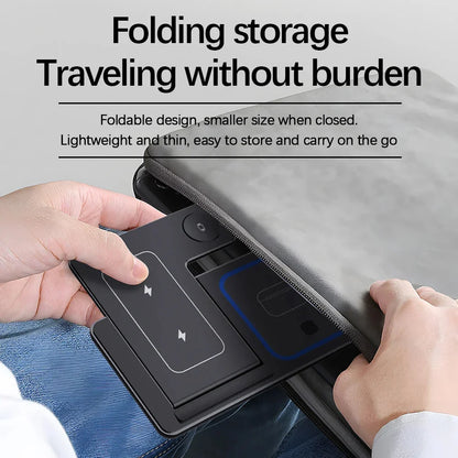 LED Fast Wireless Charging Station