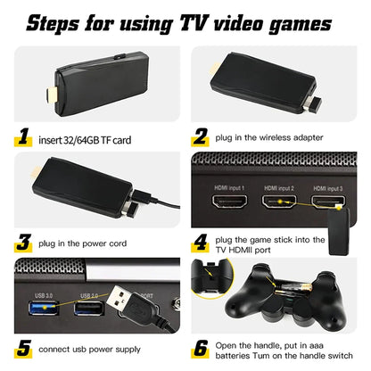 20000 Games Video Game Console – 4K Retro Portable TV Game Stick