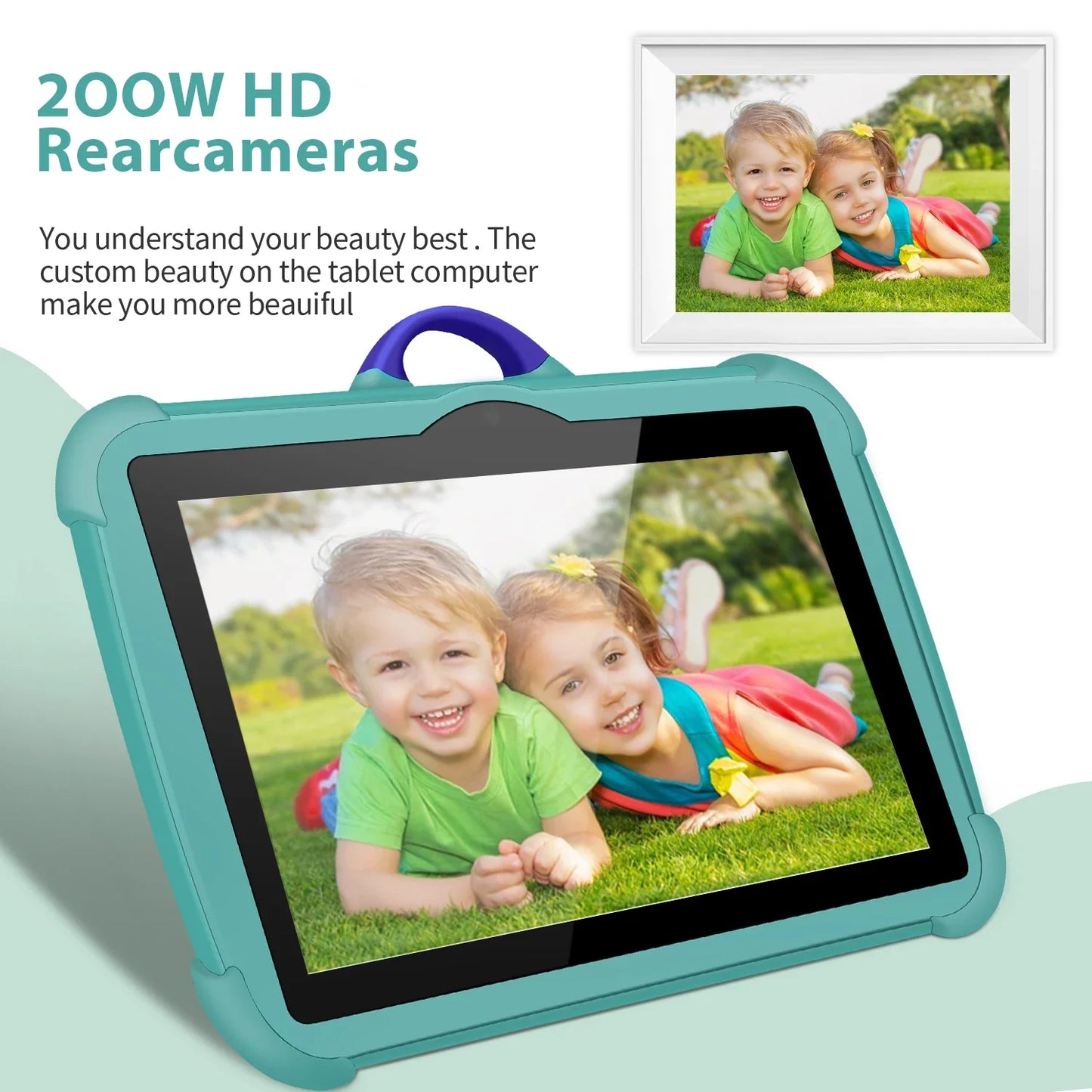 7 Inch Kids Tablet PC with Android 13 Quad Core 4GB RAM 64GB ROM