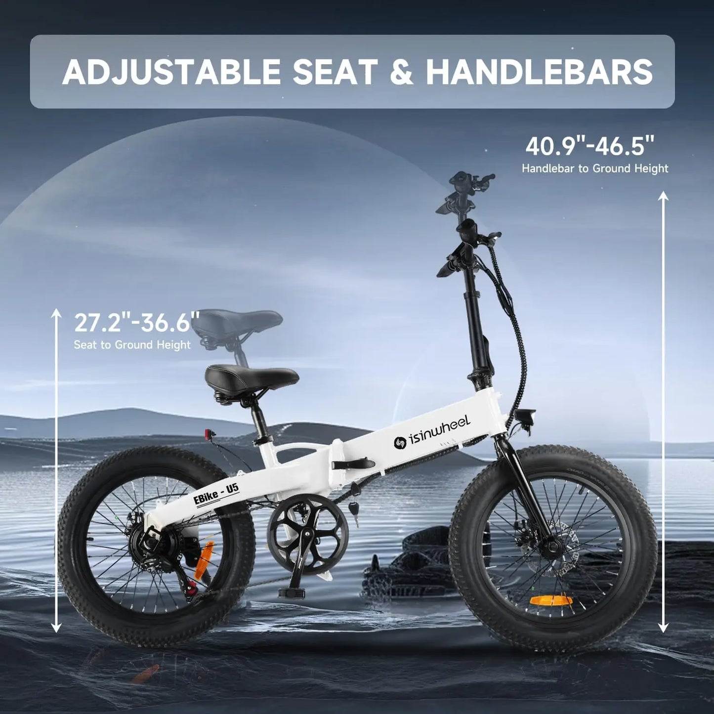 eBike Boys U5 500W 20" Folding eBike - Powerful & Compact Design