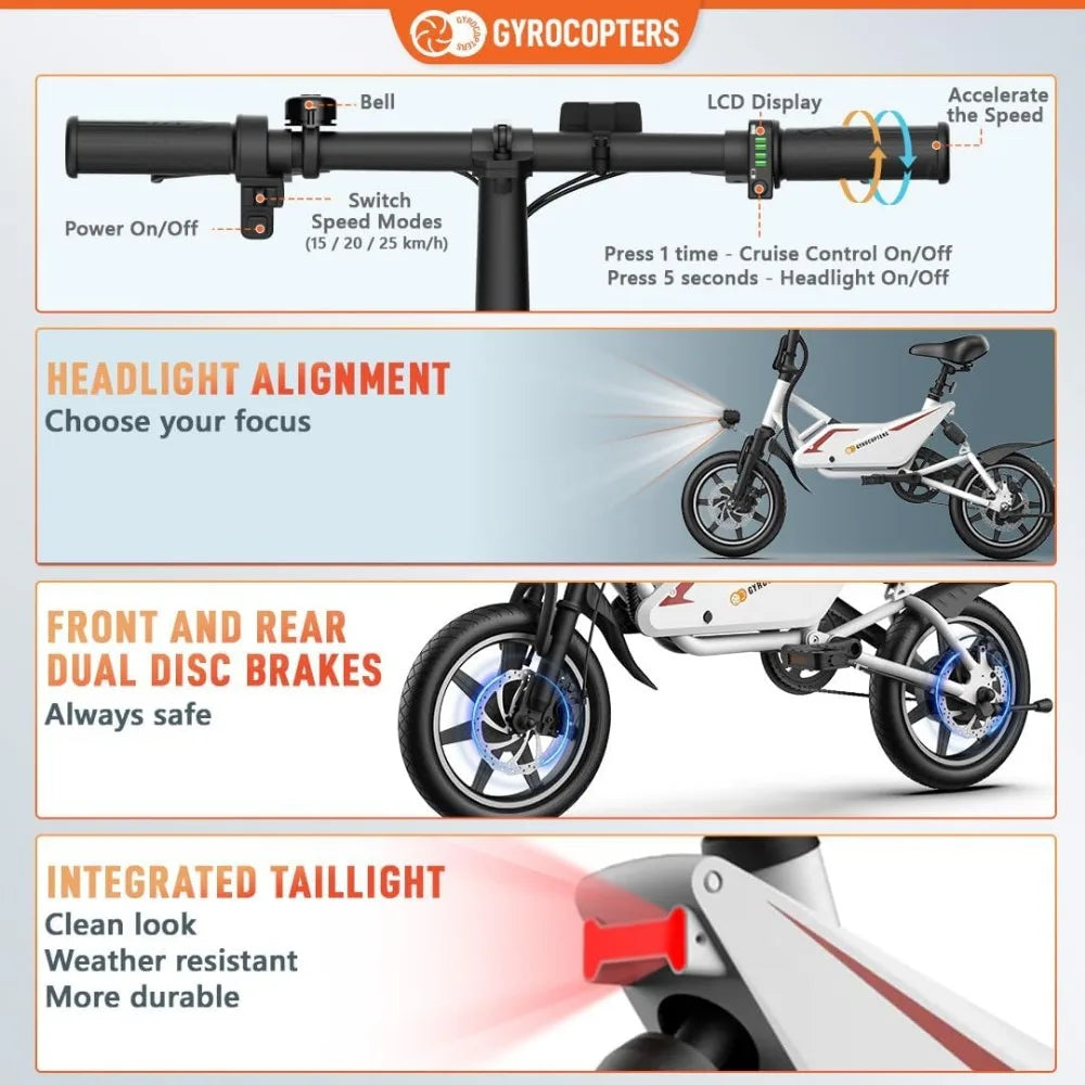 DUTRIEUX UL2849 Safe Folding Ebike - Compact & Eco-Friendly
