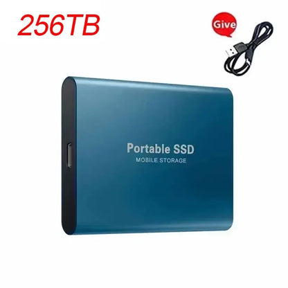External Hard Drive High Speed Hard Disk 256TB USB3.1 Portable 128TB for Pc/Laptop/Mac/Phone Solid State Disk