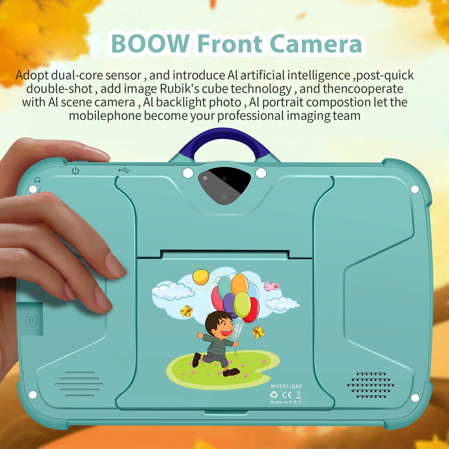 7 Inch Kids Tablet PC with Android 13 Quad Core 4GB RAM 64GB ROM