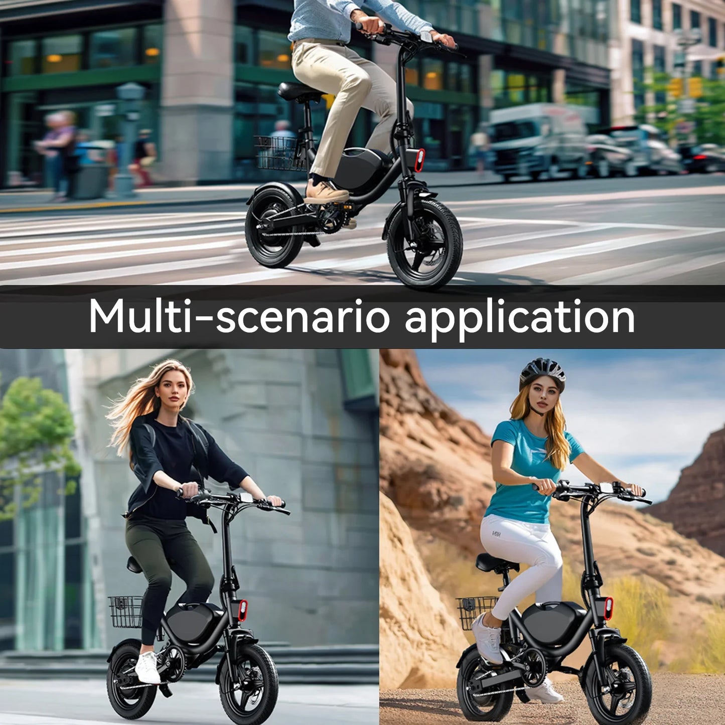 Terrosor 715W Peak Folding Electric Bicycle - Max Speed 50km/h