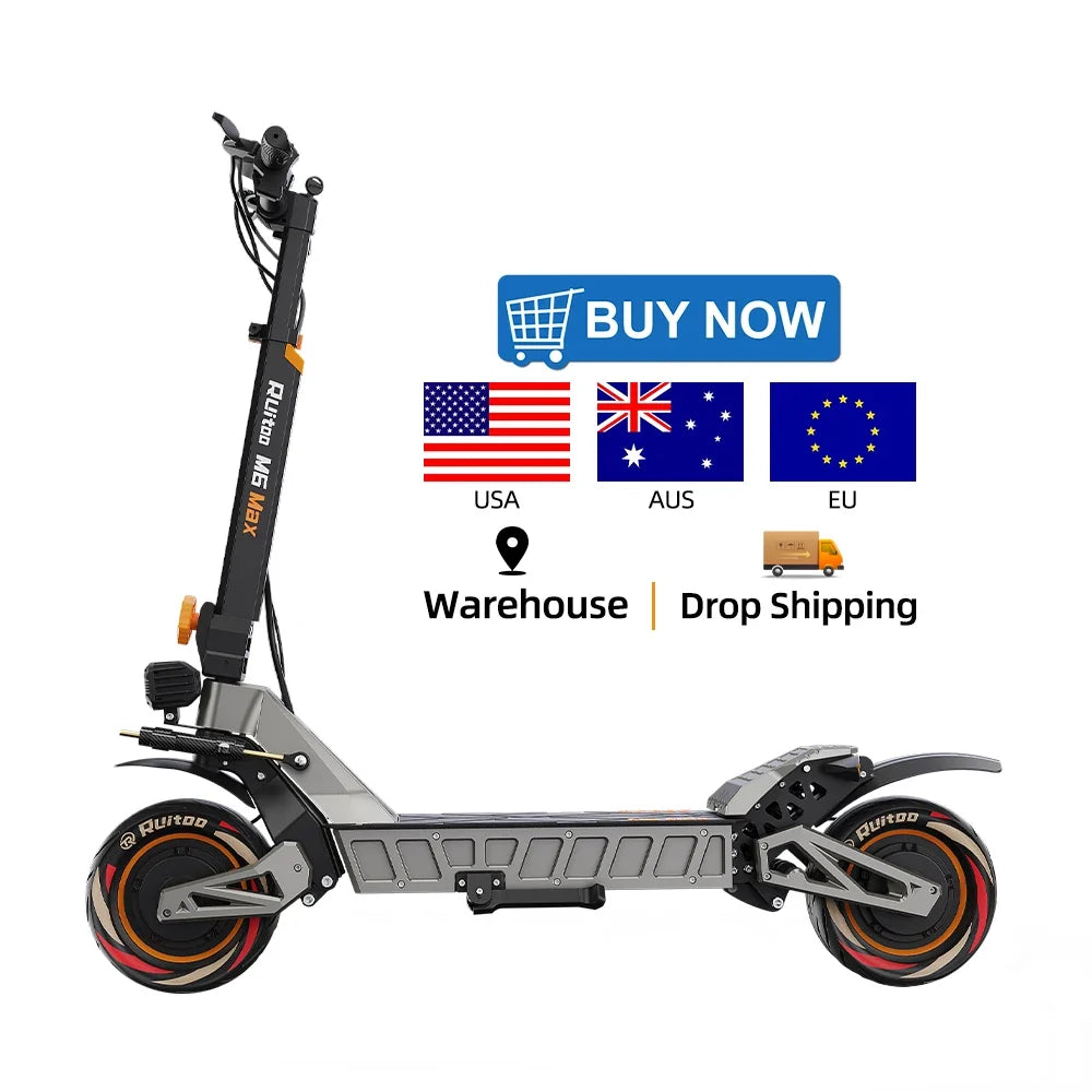 M6Max Dual Motor 5600W Electric Scooter - Fast & Foldable 11 Inch