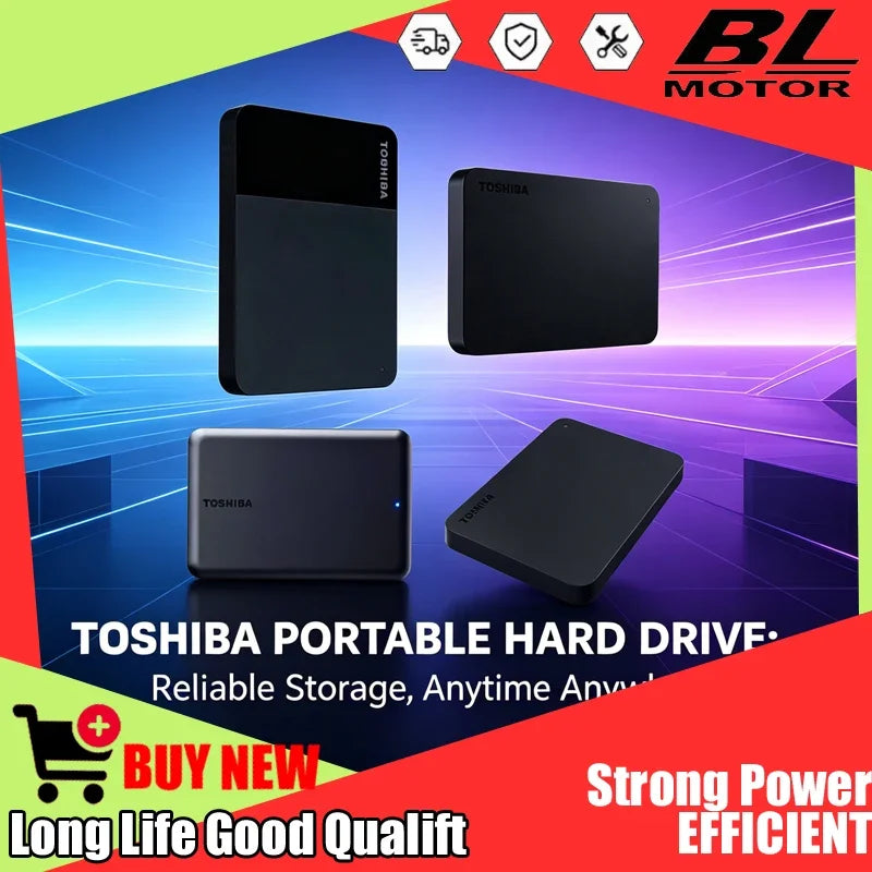 For Toshiba External HDD, TO-J/A3/A5 Models Optional, Features USB 3.2 High-Speed Interface for Blazing Fast Data