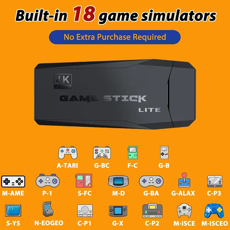 20000 Games Video Game Console – 4K Retro Portable TV Game Stick