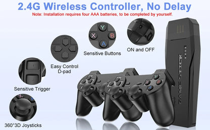 20000 Games Video Game Console – 4K Retro Portable TV Game Stick