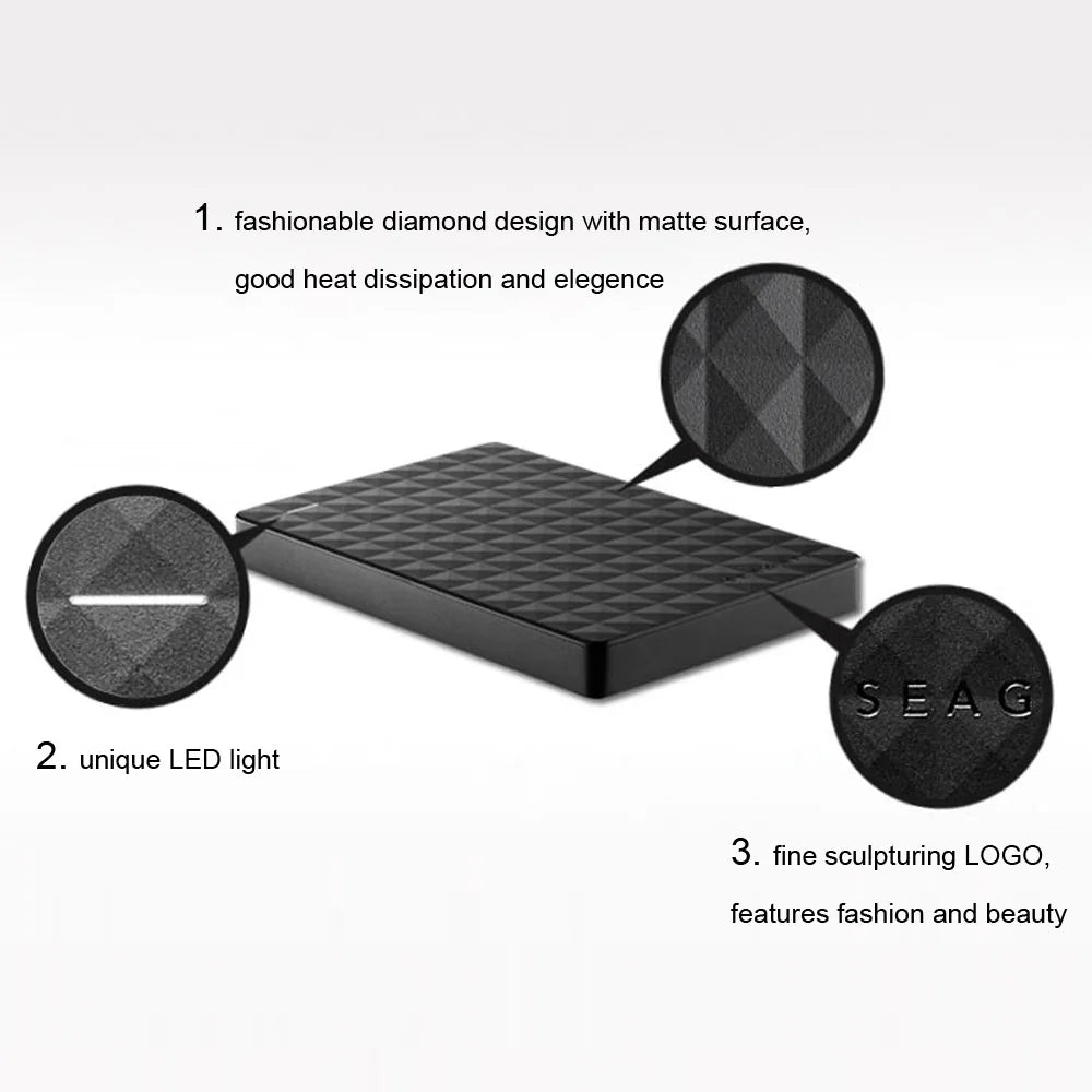 For Seagate Expansion 2.5 Inch Portable External Hard Drive USB 3.0 Ultra High Speed External For Laptop Internal Storage