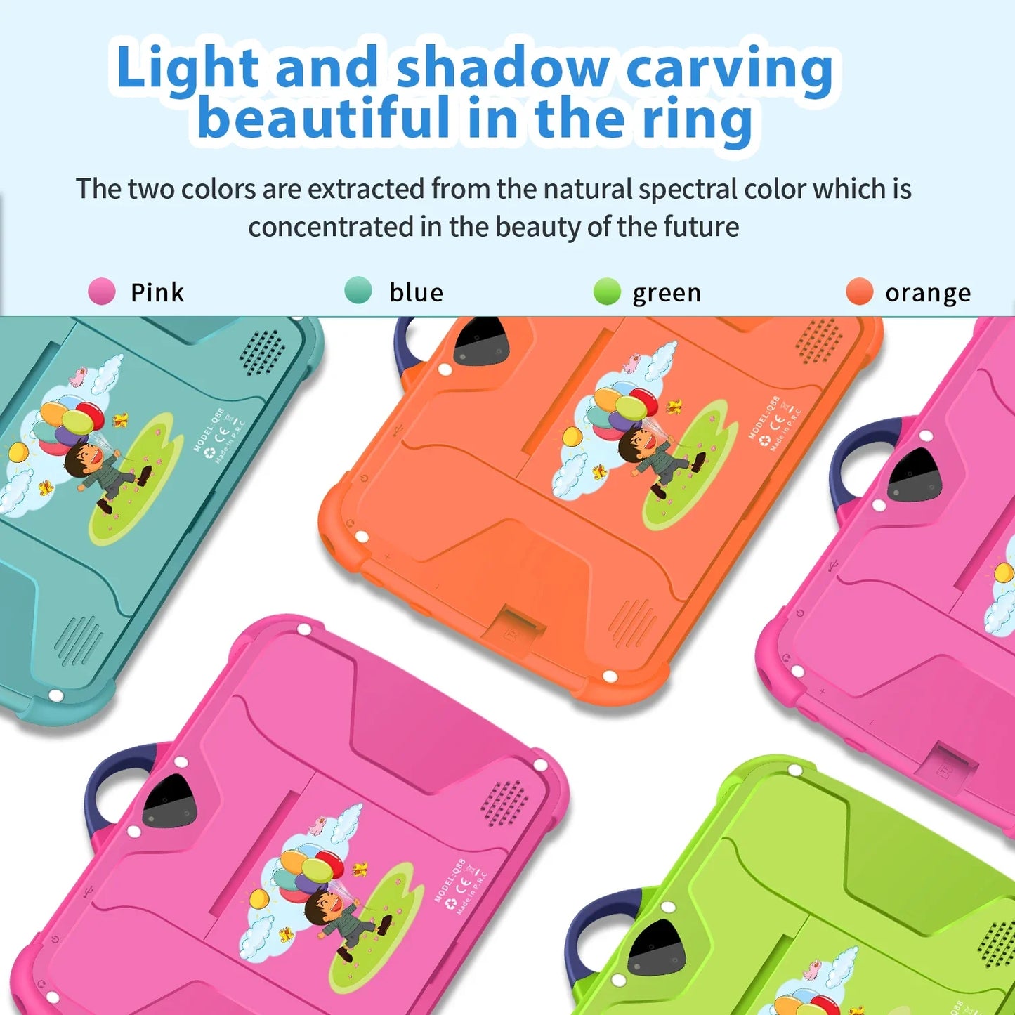 7 Inch Kids Tablet PC with Android 13 Quad Core 4GB RAM 64GB ROM