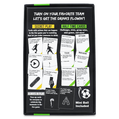 WATCH SOCCER, GET DRUNK - The Live Soccer Drinking Game