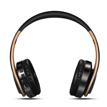 Retro Stereo Earphones Bluetooth Headphone Music Headset FM And Support SD Card With Mic And Volume Control, Wireless And Wired Headset