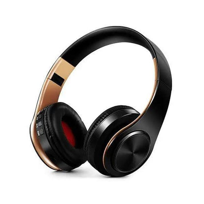 Retro Stereo Earphones Bluetooth Headphone Music Headset FM And Support SD Card With Mic And Volume Control, Wireless And Wired Headset