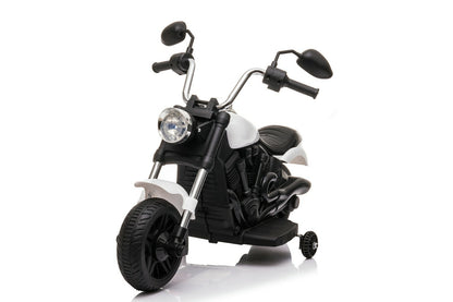 Kids Ride-On Harley Chopper Style Bike with Safety Training Wheels and 6V Battery