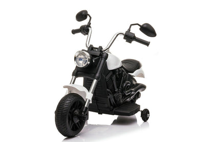 Kids Ride-On Harley Chopper Style Bike with Safety Training Wheels and 6V Battery