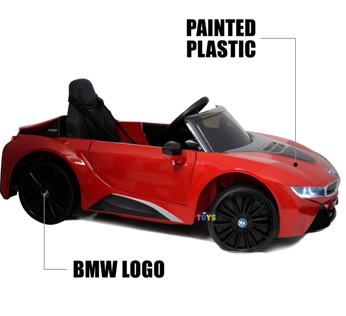 12V Licensed BMW Kids Ride-On Coupe with RC, MP3, and Single Seat in Multiple Colors