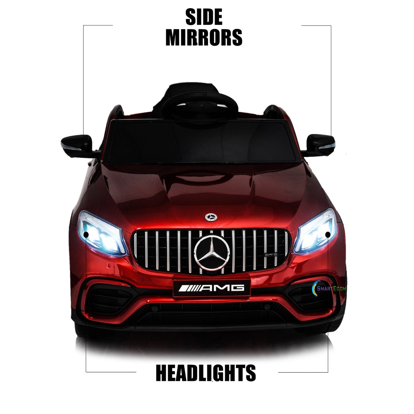 12V One-Seater Ride-On Car with Remote Control and MP3 – Licensed Mercedes-Benz, Multiple Colors