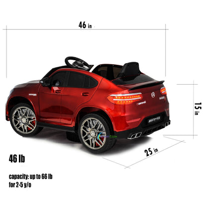 12V One-Seater Ride-On Car with Remote Control and MP3 – Licensed Mercedes-Benz, Multiple Colors