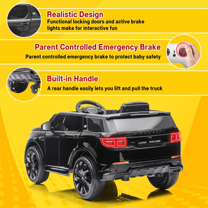 12V Licensed Land Rover Ride-On Toy for Kids with Remote Control and MP3 Player