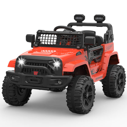 12V Battery-Powered Electric Ride-On Truck with Remote Control and LED Lights