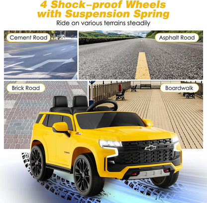12V Licensed Chevrolet Tahoe Electric Ride-On Truck for Kids