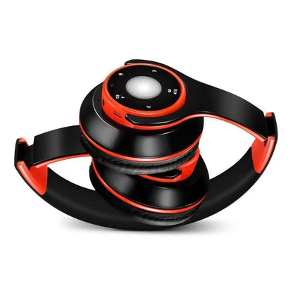 Wireless Headset Bluetooth Earphones and Headphone Foldable Adjustment Bluetooth Wired Headphones TF Card MP3 FM Radios For Online Class Business Trip Travel Video Conference